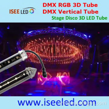 डिस्को 3 डी आरजीबी एलईडी ट्यूब अ‍ॅड्रेस करण्यायोग्य स्टेज लाइट
